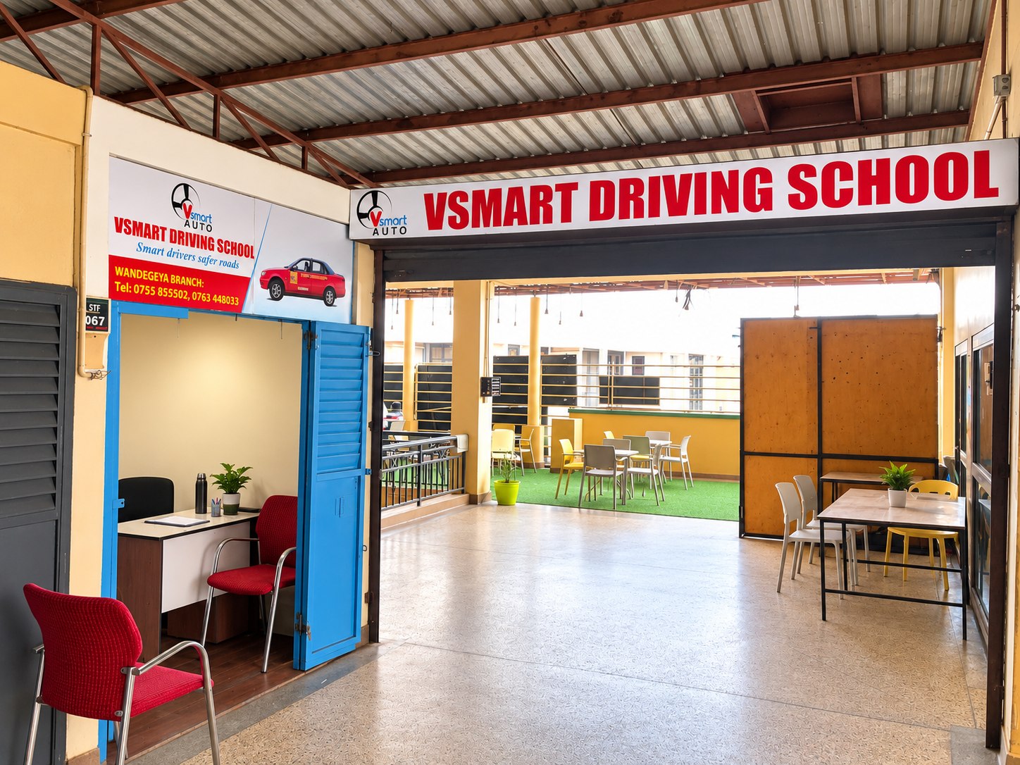 VSMART office corridor and learner welcome area